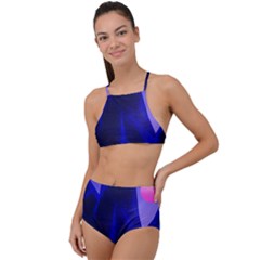 Mountains Dawn Landscape Sky High Waist Tankini Set