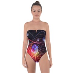 Physics Quantum Physics Particles Tie Back One Piece Swimsuit