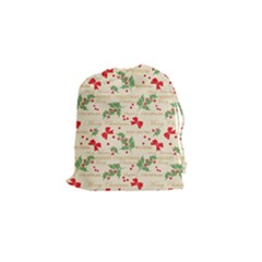 Christmas Paper Scrapbooking Drawstring Pouch (small) by Pakrebo