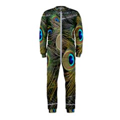 Peacock Tail Feathers Close Up Onepiece Jumpsuit (kids) by Pakrebo