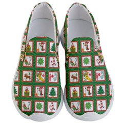 Christmas Paper Christmas Pattern Men s Lightweight Slip Ons by Pakrebo