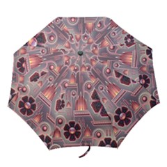 Background Floral Flower Stylised Folding Umbrellas by Pakrebo