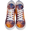 Sunset Dawn Sea Sun Nature Women s Hi-Top Skate Sneakers View1