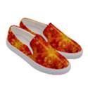 Christmas Star Snow Snowfall Women s Canvas Slip Ons View3