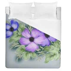 Flowers Vector Illustration Figure Duvet Cover (queen Size) by Pakrebo