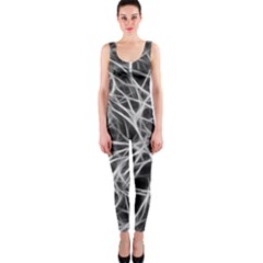 Nerves Cells Dendrites Sepia One Piece Catsuit by Pakrebo