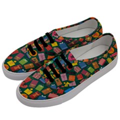Presents Gifts Background Colorful Men s Classic Low Top Sneakers by Pakrebo