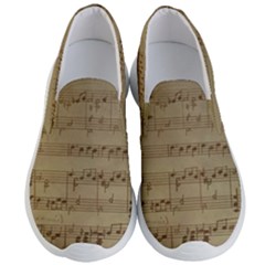 Vintage Sheet Music Background Men s Lightweight Slip Ons by Pakrebo