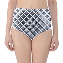 Background Pattern Halftone Classic High-waist Bikini Bottoms by Pakrebo