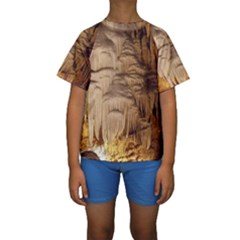 Caverns Rock Formation Cave Rock Kids  Short Sleeve Swimwear