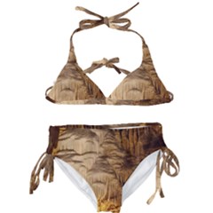 Caverns Rock Formation Cave Rock Kids  Classic Bikini Set by Pakrebo