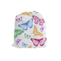 Butterfly Butterflies Vintage Drawstring Pouch (Large) View1