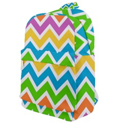 Chevron Pattern Design Texture Classic Backpack by Pakrebo