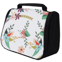 Floral Backdrop Pattern Flower Full Print Travel Pouch (big) by Pakrebo