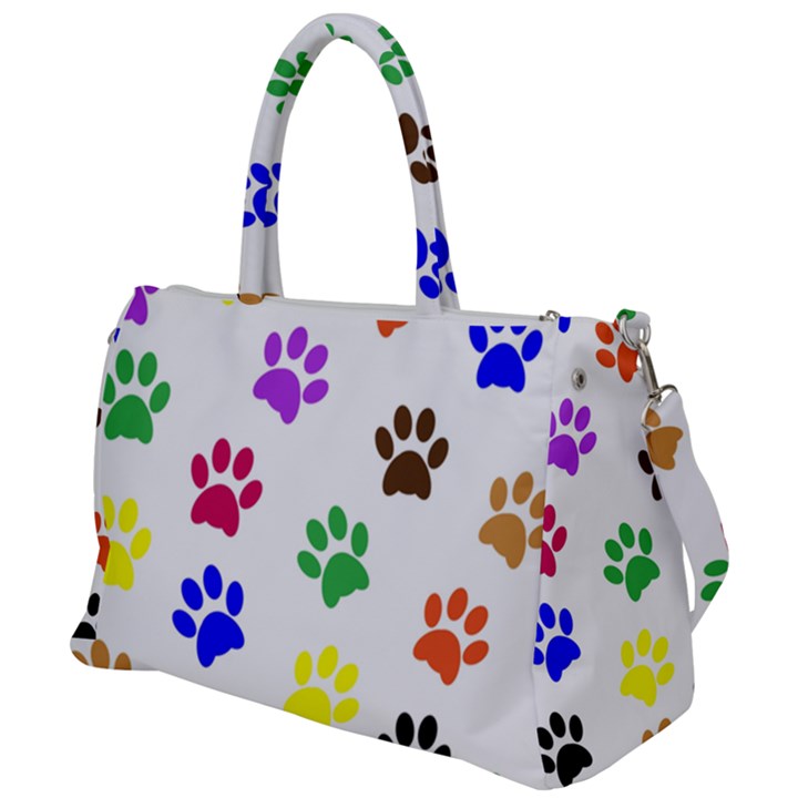 Pawprints Paw Prints Paw Animal Duffel Travel Bag