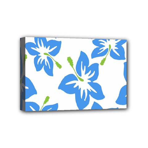 Hibiscus Wallpaper Flowers Floral Mini Canvas 6  X 4  (stretched) by Pakrebo