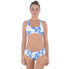 Hibiscus Wallpaper Flowers Floral Criss Cross Bikini Set by Pakrebo