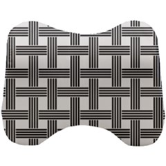 Seamless Stripe Pattern Lines Head Support Cushion by Pakrebo