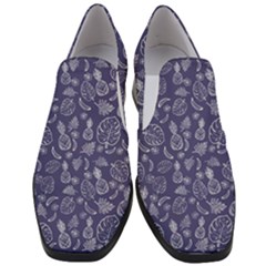 Tropical Pattern Slip On Heel Loafers by Valentinaart