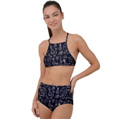 Tropical Pattern High Waist Tankini Set by Valentinaart