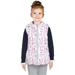 Tropical Pattern Kids  Hooded Puffer Vest by Valentinaart