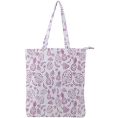 Tropical Pattern Double Zip Up Tote Bag by Valentinaart