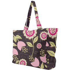 Flowers Wallpaper Floral Decoration Simple Shoulder Bag by Pakrebo