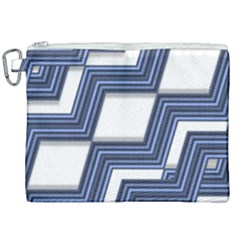 Geometric Fabric Texture Diagonal Canvas Cosmetic Bag (xxl) by Pakrebo
