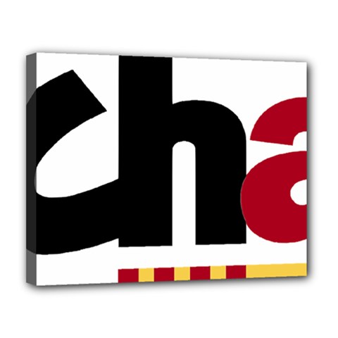 Logo Of Chunta Aragonesista Canvas 14  X 11  (stretched) by abbeyz71