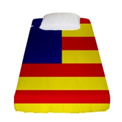 Flag Of Estado Aragonés Fitted Sheet (single Size) by abbeyz71