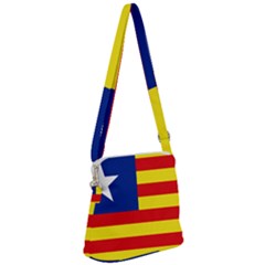Flag Of Estado Aragonés Zipper Messenger Bag by abbeyz71