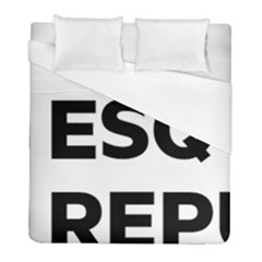 Logo Of Esquerra Republicana De Catalunya Duvet Cover (full/ Double Size) by abbeyz71