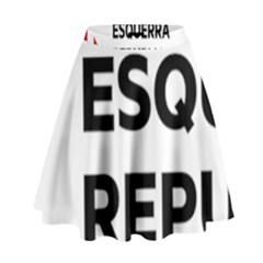 Logo Of Esquerra Republicana De Catalunya High Waist Skirt by abbeyz71