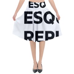 Logo Of Esquerra Republicana De Catalunya Flared Midi Skirt by abbeyz71