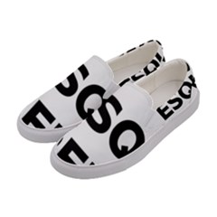 Logo Of Esquerra Republicana De Catalunya Women s Canvas Slip Ons