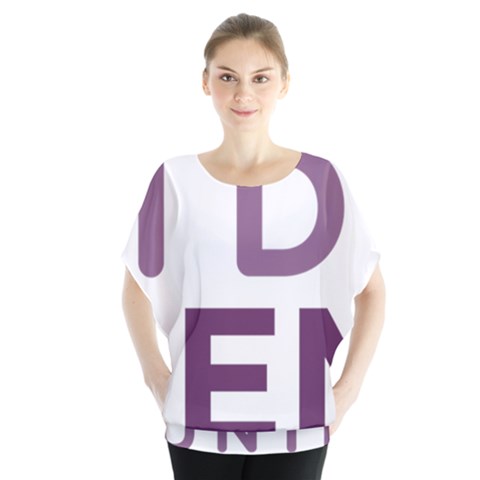 Logo Of Unidos Podemos Electoral Alliance (spain) Batwing Chiffon Blouse by abbeyz71