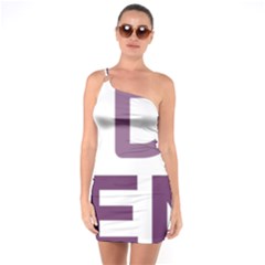 Logo Of Unidos Podemos Electoral Alliance (spain) One Soulder Bodycon Dress by abbeyz71