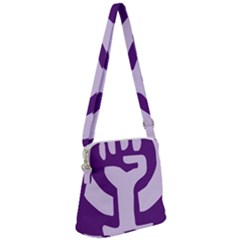 Logo Of Feminist Party Of Spain Zipper Messenger Bag by abbeyz71