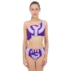 Logo Of Feminist Party Of Spain Spliced Up Two Piece Swimsuit