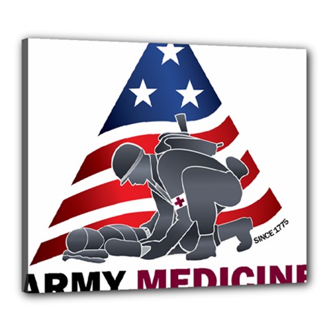 U S  Army Medicine Logo Canvas 24  X 20  (stretched) by abbeyz71