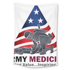 U S  Army Medicine Logo Large Tapestry by abbeyz71