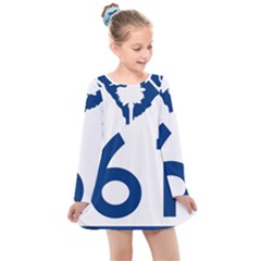 South Carolina Highway 61 Kids  Long Sleeve Dress by abbeyz71