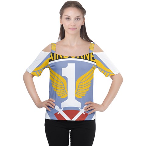 Badge Of First Allied Airborne Army Cutout Shoulder Tee by abbeyz71