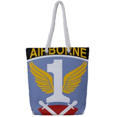 Badge Of First Allied Airborne Army Full Print Rope Handle Tote (small) by abbeyz71