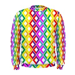 Rainbow Colors Chevron Design Men s Sweatshirt by Pakrebo