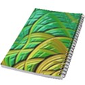 Patterns Green Yellow String 5.5  x 8.5  Notebook View2
