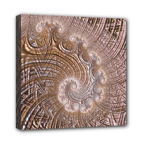 Fractal Art Pattern 3d Artwork Mini Canvas 8  x 8  (Stretched)