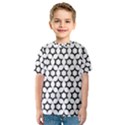 Pattern Star Repeating Black White Kids  Sport Mesh Tee View1