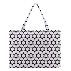 Pattern Star Repeating Black White Medium Tote Bag