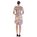 Flourish Artwork Fractal Expanding Short Sleeve V-neck Flare Dress View2